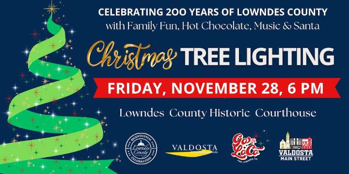 Lowndes County upcoming Christmas tree lighting