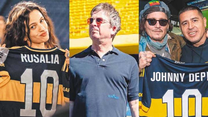 Con Rosalía, se cerró un mes de visitas vip a la cancha de Boca