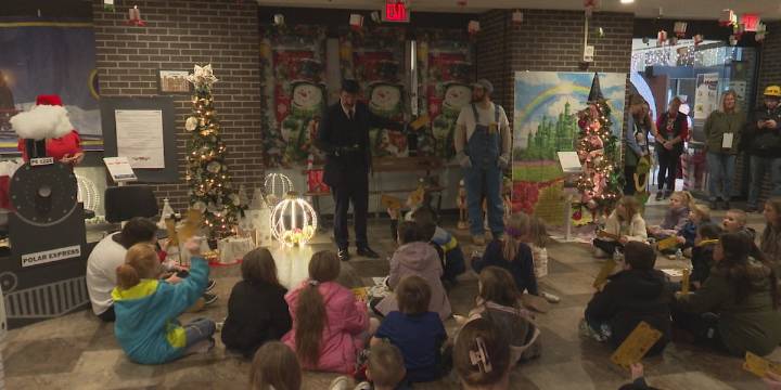 Dulles State Office Building in Watertown hosted Polar Express reading Sunday