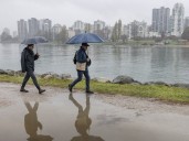 Rainfall warning in effect for parts of B.C.'s South Coast