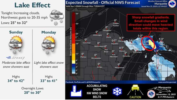Winter Weather Advisory issued for 3 counties in Michigan, up to 7 inches of snow forecast