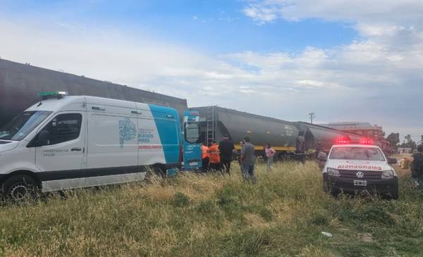 El tren atropelló a una mujer y está en grave estado