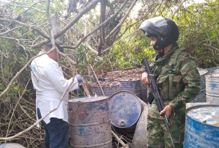 En zona rural de Maní fue hallado depósito ilegal del Clan del Golfo