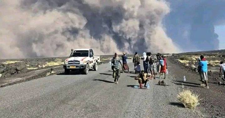 Volcano erupts for first time in 12,000 years as terrified locals thought it was a bomb