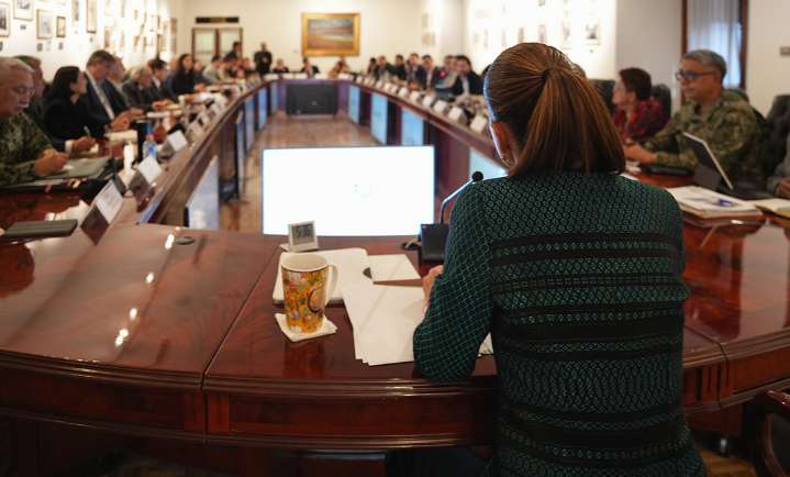 Reunión de Sheinbaum con Gabinete, para consultas sobre Plan Michoacán