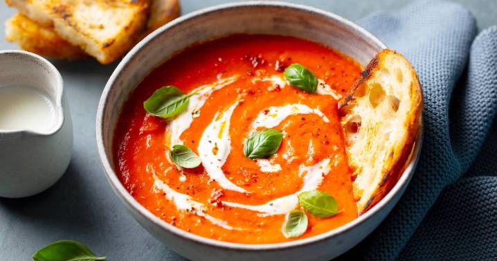 Add 1 ingredient to tomato soup to reduce acid more effectively than sugar