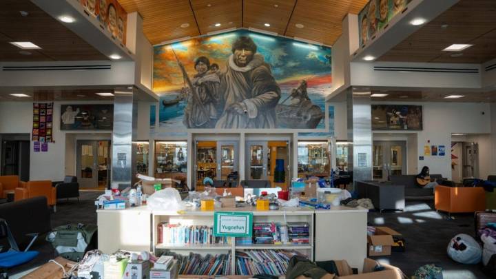 Alaska's public schools serve as emergency shelters. Those buildings are also in crisis