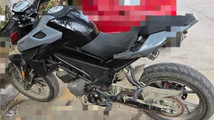 Hallan motocicleta con reporte de robo en la colonia colonia Anáhuac de Mazatlán