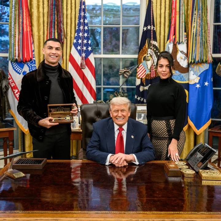 Así fue la reunión entre Cristiano Ronaldo y Donald Trump (+fotos)