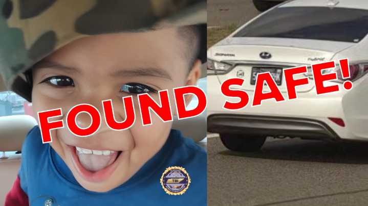 TBI: Endangered Child Alert canceled after missing 3-year-old from Sevierville found safe