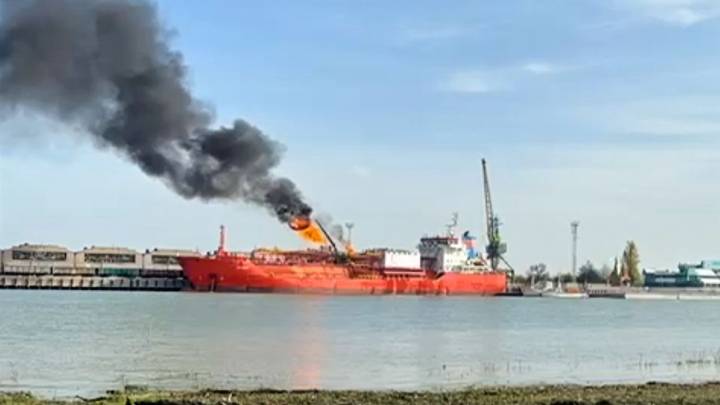 Drone strikes Turkish tanker in Ukraine's Odesa, where US natural gas will go