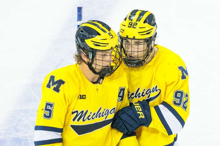 No. 2 Michigan dominates series opener but drops game 2 vs. No. 5 Penn State