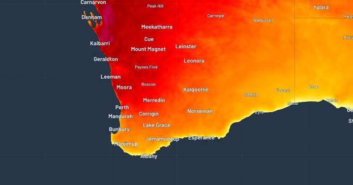 High heat, thunderstorms to sweep Australia's west this week