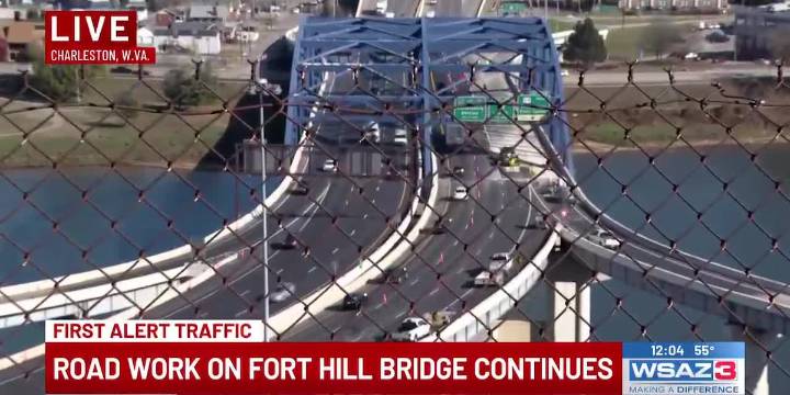 Work continues on Fort Hill Bridge