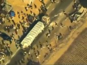 Con un video, Estados Unidos denunció a Hamas por saquear un camión humanitario en Gaza