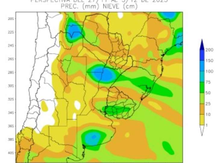 Se viene una semana con lluvias desiguales y fuertes variaciones térmicas