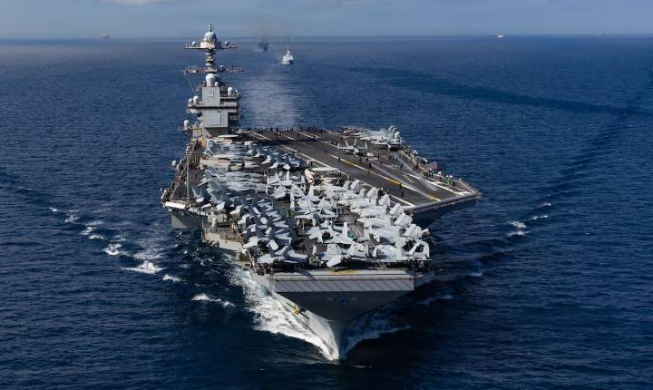 Llega a la región de Latinoamérica y el Caribe el portaaviones Gerald Ford y su grupo de ataque