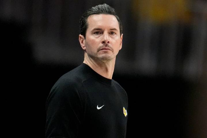Frustrated Lakers coach JJ Redick keeps postgame comments brief after loss to Hawks