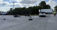 Fatal crash involving motorcycle, truck in Martin County causes road closures