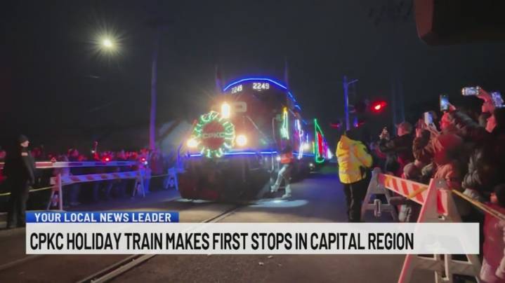 CPKC Holiday Train stops in the Capital Region