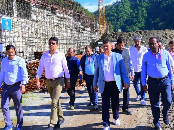 NHPC CMD reviewed ongoing restoration works at 510 MW NHPC Teesta