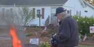 Jamesville community retires flags in honor of Veterans Day