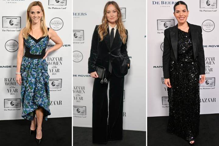2025 Harper's Bazaar Women of the Year Awards red carpet: Reese Witherspoon, Olivia Wilde, America Ferrera and more