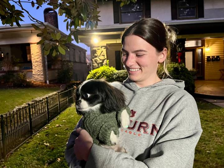 People, pets dress for cold in Alabama