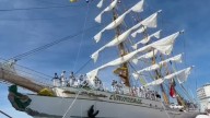 Buque Cuauhtémoc llega a Cozumel, Quintana Roo
