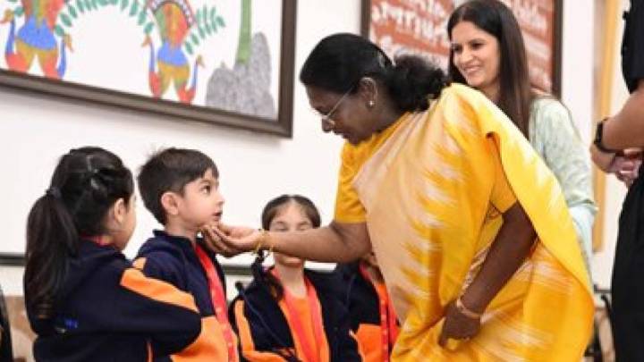 President Murmu Celebrates Children’s Day With Students