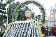 Eucharistic procession, Christ the King feast of the Udupi diocese on Nov 23