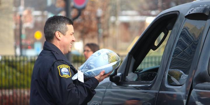 Jackson Police host annual Turkey Drive-Thru for local families