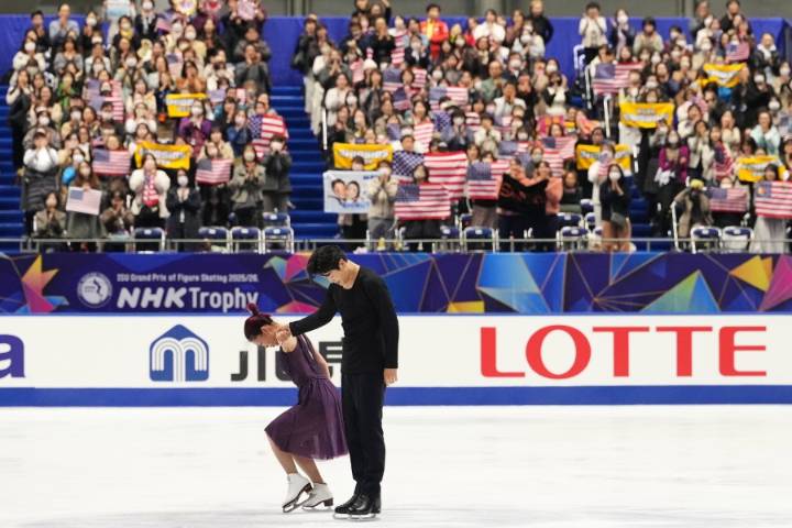 Shibutani siblings finish sixth in ice dancing return at NHK Trophy