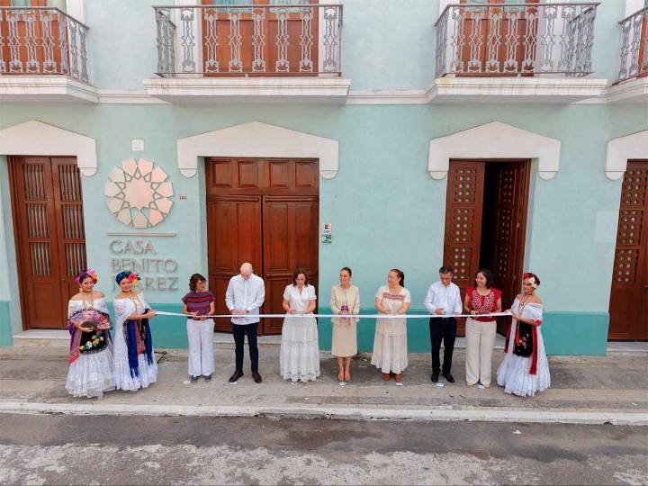 Inaugura Sheinbaum Museo Casa Benito Juárez en Veracruz