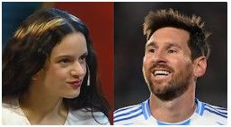 Rosalía confesó que usa los stickers de Lionel Messi en Whatsapp y contó cuál es su favorito
