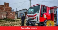 Temporal Bomberos realizan tareas de prevención: chapa y techos asegurados en Piedra Buena y Río Turbio