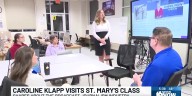 WNDU’s Caroline Klapp visits broadcast media class at Saint Mary’s College