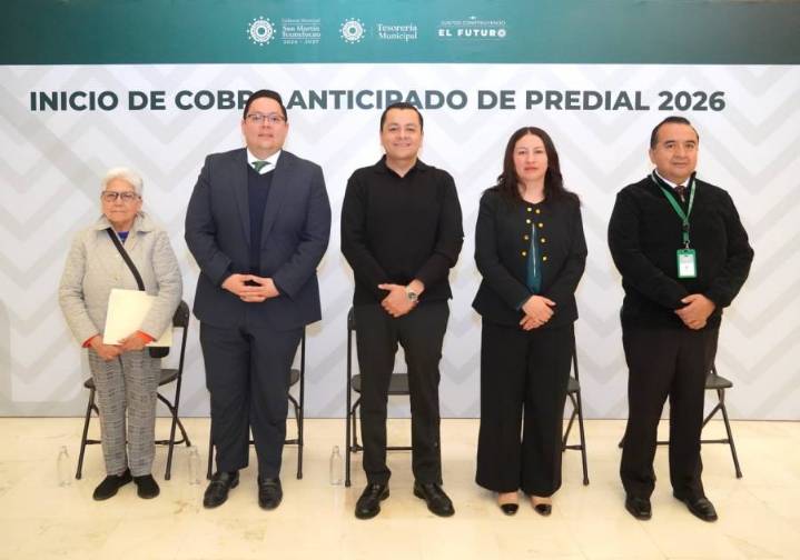 Inició el cobro anticipado de Predial 2026 en Texmelucan