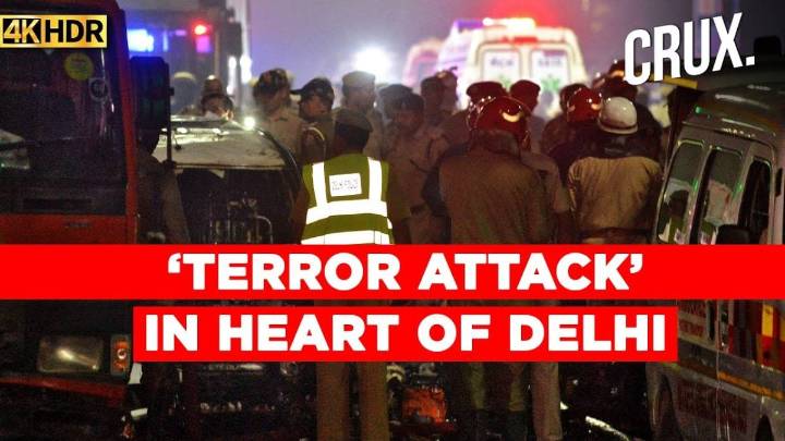 'Many Killed' In Blast Near Delhi Landmark, Slow-Moving Car Bursts Into Flames At Traffic Light