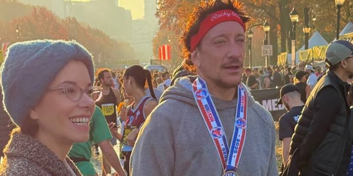 Las postales de Nico Vázquez y Dai Fernández en la Rocky Run de Filadelfia: “Es una locura hermosa estar acá”