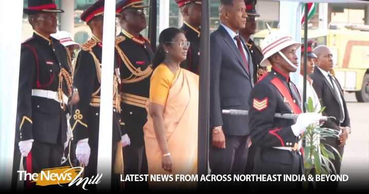 President Droupadi Murmu begins historic first-ever state visit to Botswana with ceremonial welcome