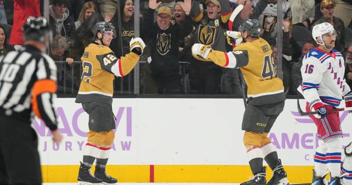 Bowman scores on power play again as Golden Knights hold off Rangers 3