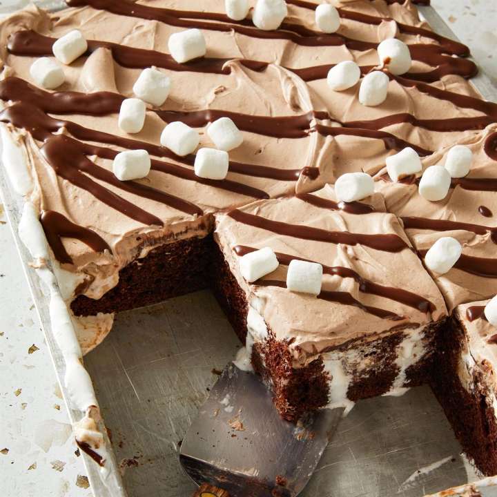 Hot Chocolate Poke Cake Recipe