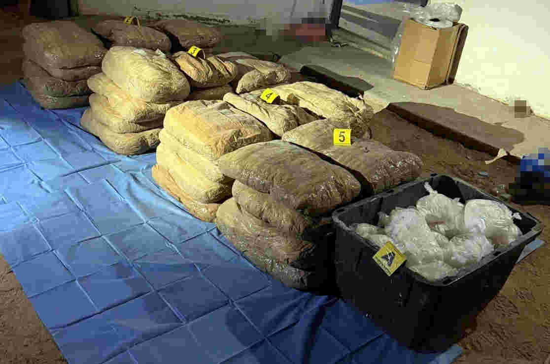 Mesa Estatal de Seguridad decomisa cerca de media tonelada de metanfetamina en operativos en San Luis Río Colorado