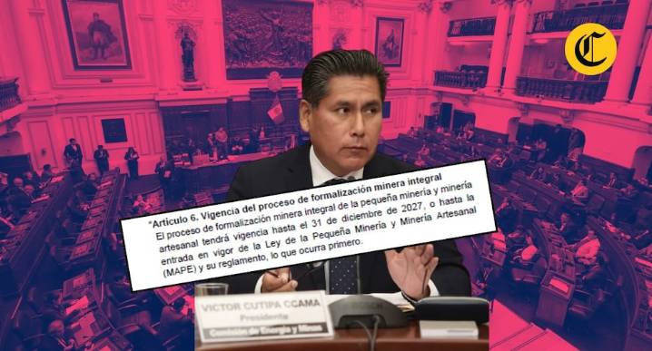 Congreso Comisión de Energía y Minas propuesta de predictamen extender prórroga vigencia del Reinfo registro integral de formalización minera, ahora hasta el 2027