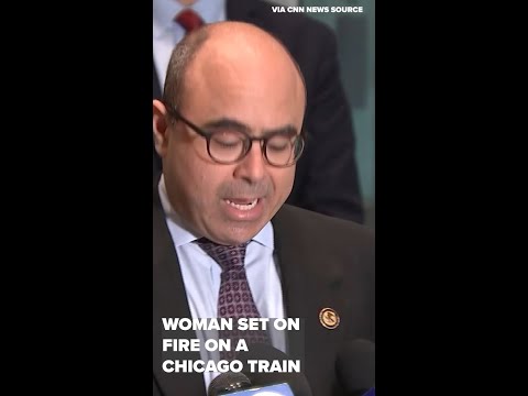 WOMAN SET ON FIRE ON A CHICAGO TRAIN