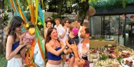 Así fue la original fiesta de cumpleaños de Pino, el hijo de Cande Vetrano y Andrés Gil por su primer año: las fotos