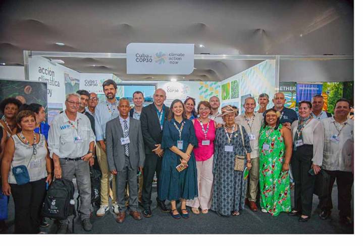 Cuba abre su pabellón en COP30 con llamado a la cooperación climática (+Foto)