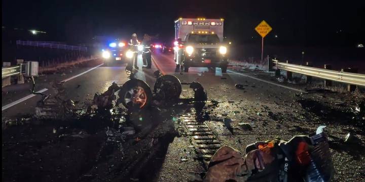 Highway 83 closed south of Franktown due to crash