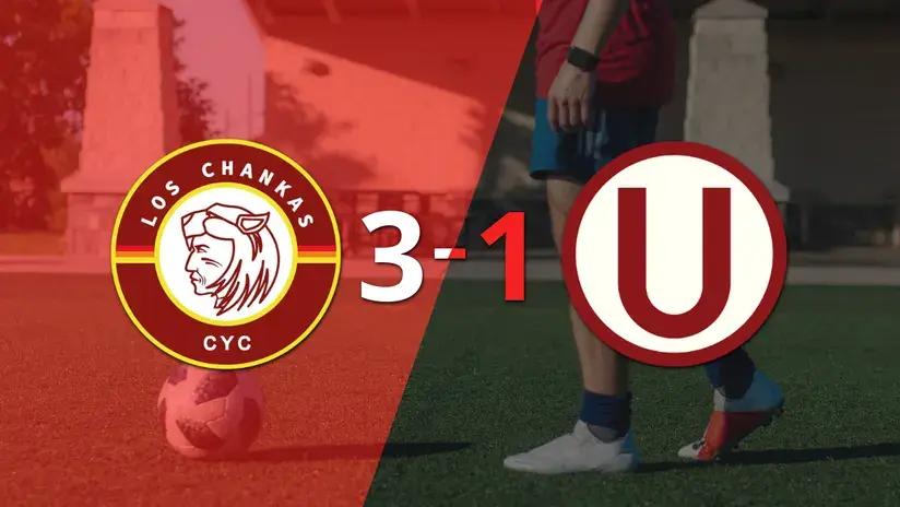 Liga 1: Los Chankas paseó a Universitario y selló su triunfo 3 a 1